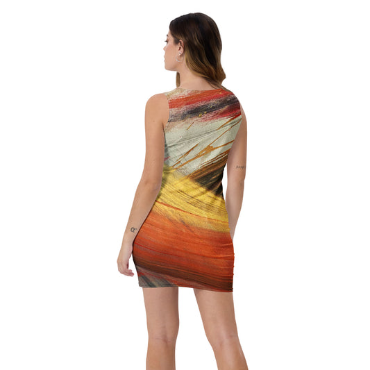 20230117-1800 Sandhaus Artwork To Wear, fitted dress
