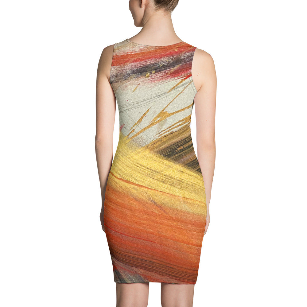 20230117-1800 Sandhaus Artwork To Wear, fitted dress