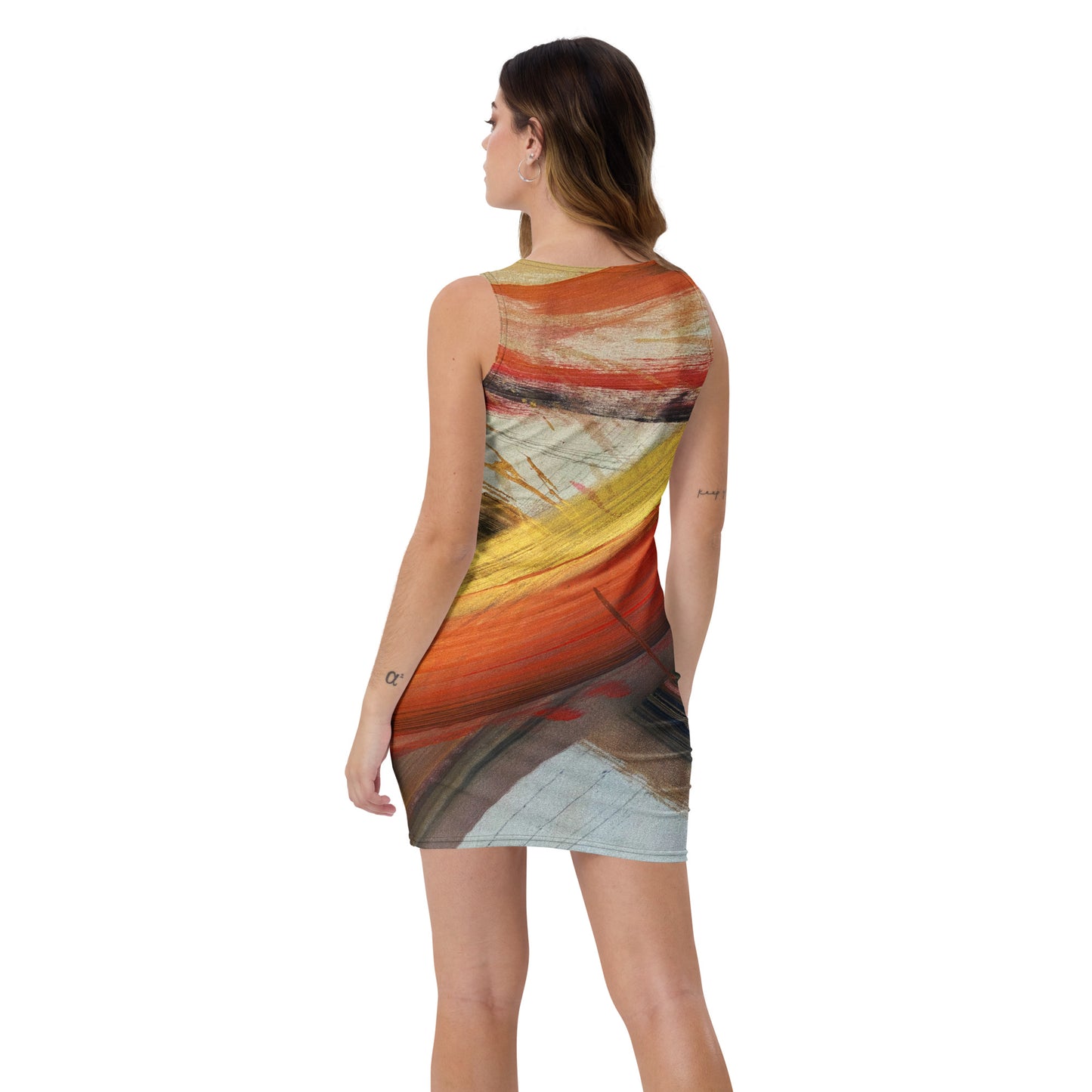 20230117-1800 Sandhaus Artwork To Wear, fitted dress