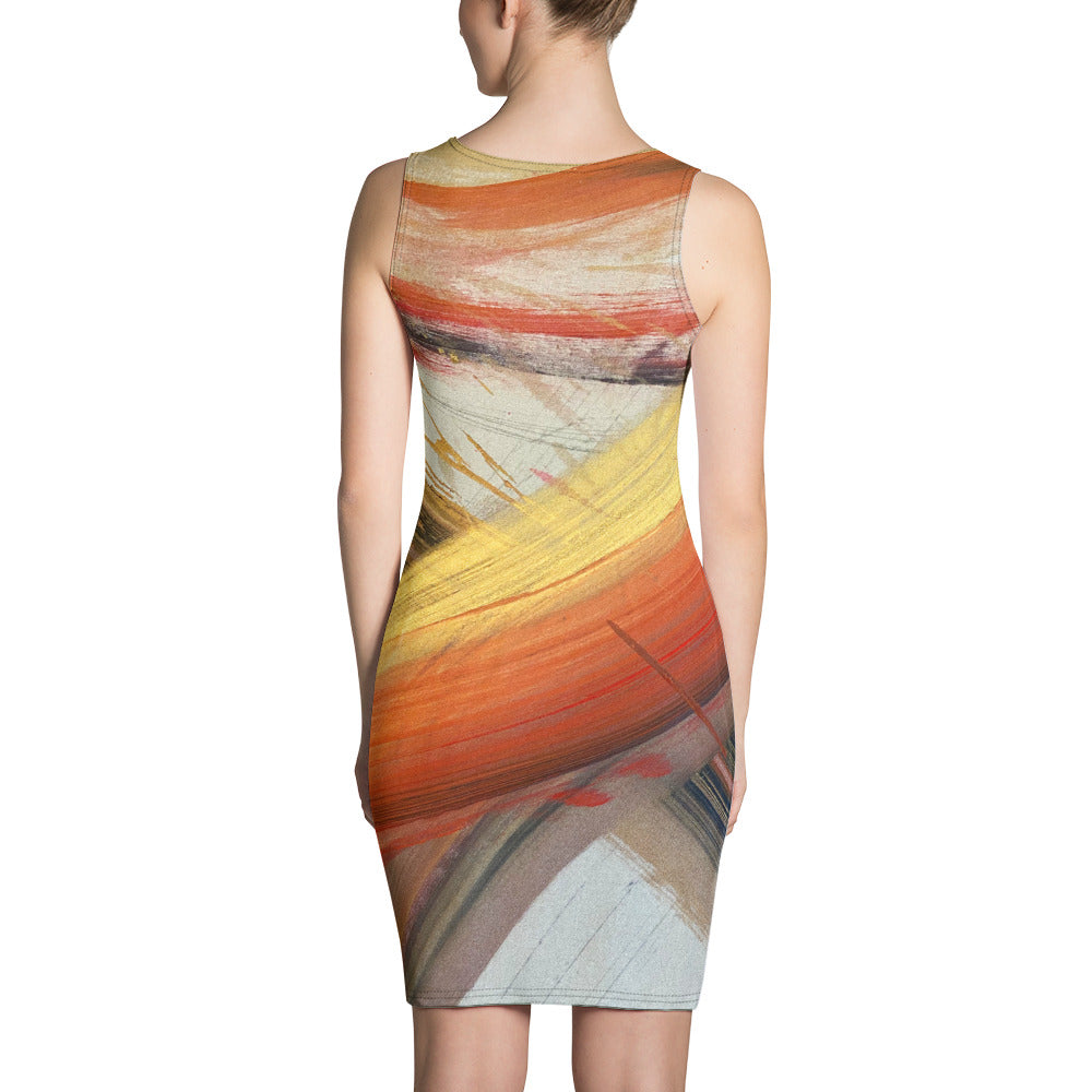20230117-1800 Sandhaus Artwork To Wear, fitted dress
