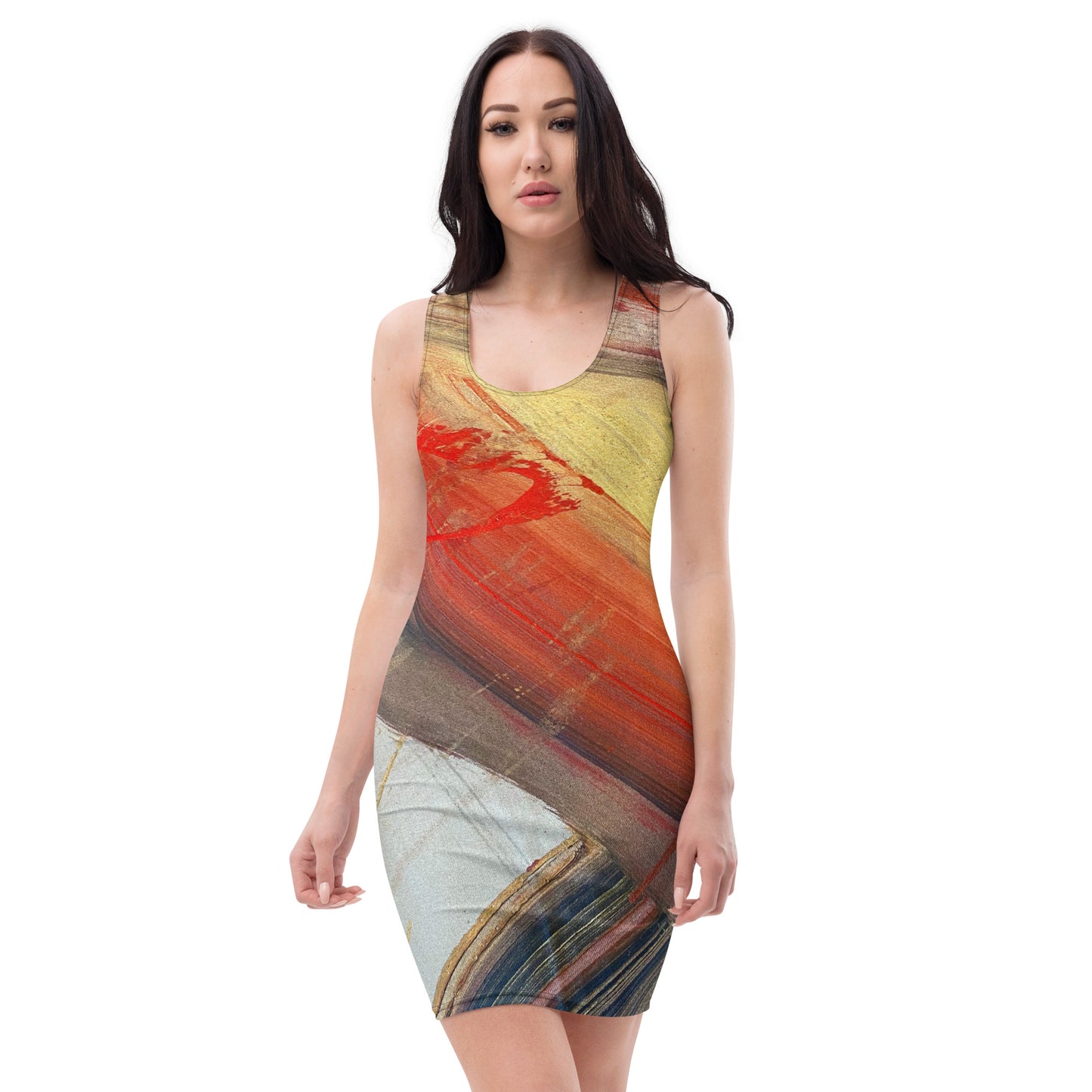 20230117-1800 Sandhaus Artwork To Wear, fitted dress