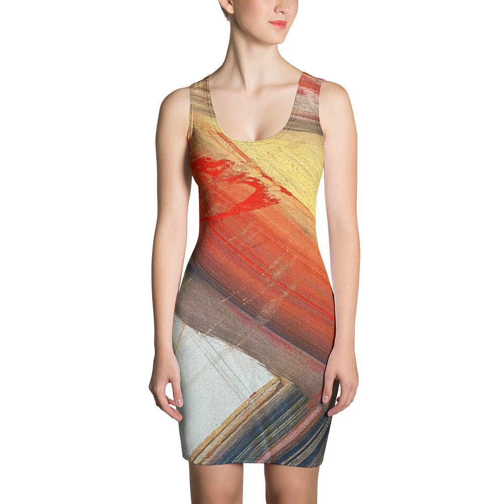 20230117-1800 Sandhaus Artwork To Wear, fitted dress