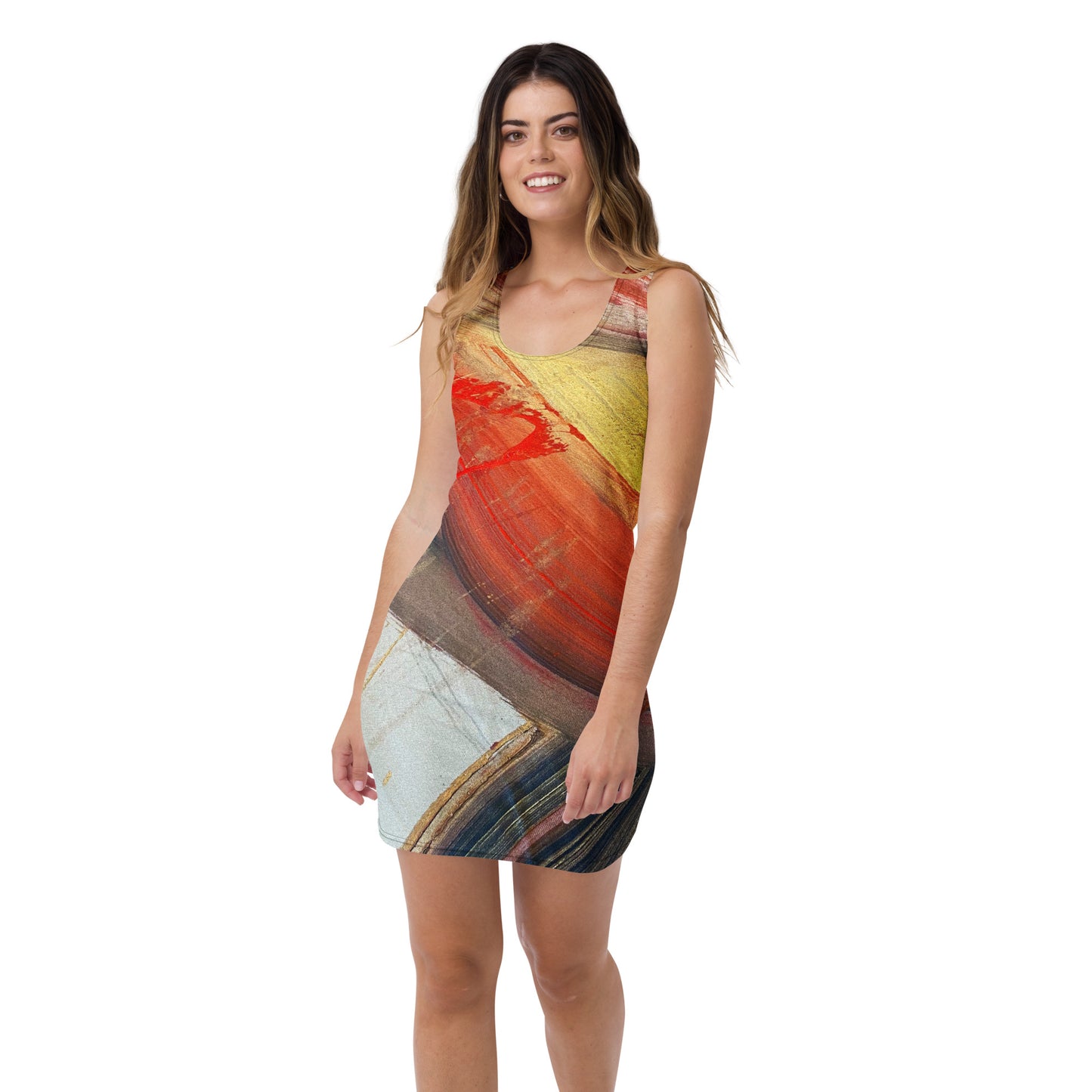 20230117-1800 Sandhaus Artwork To Wear, fitted dress