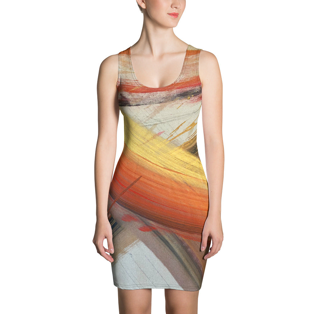 20230117-1800 Sandhaus Artwork To Wear, fitted dress