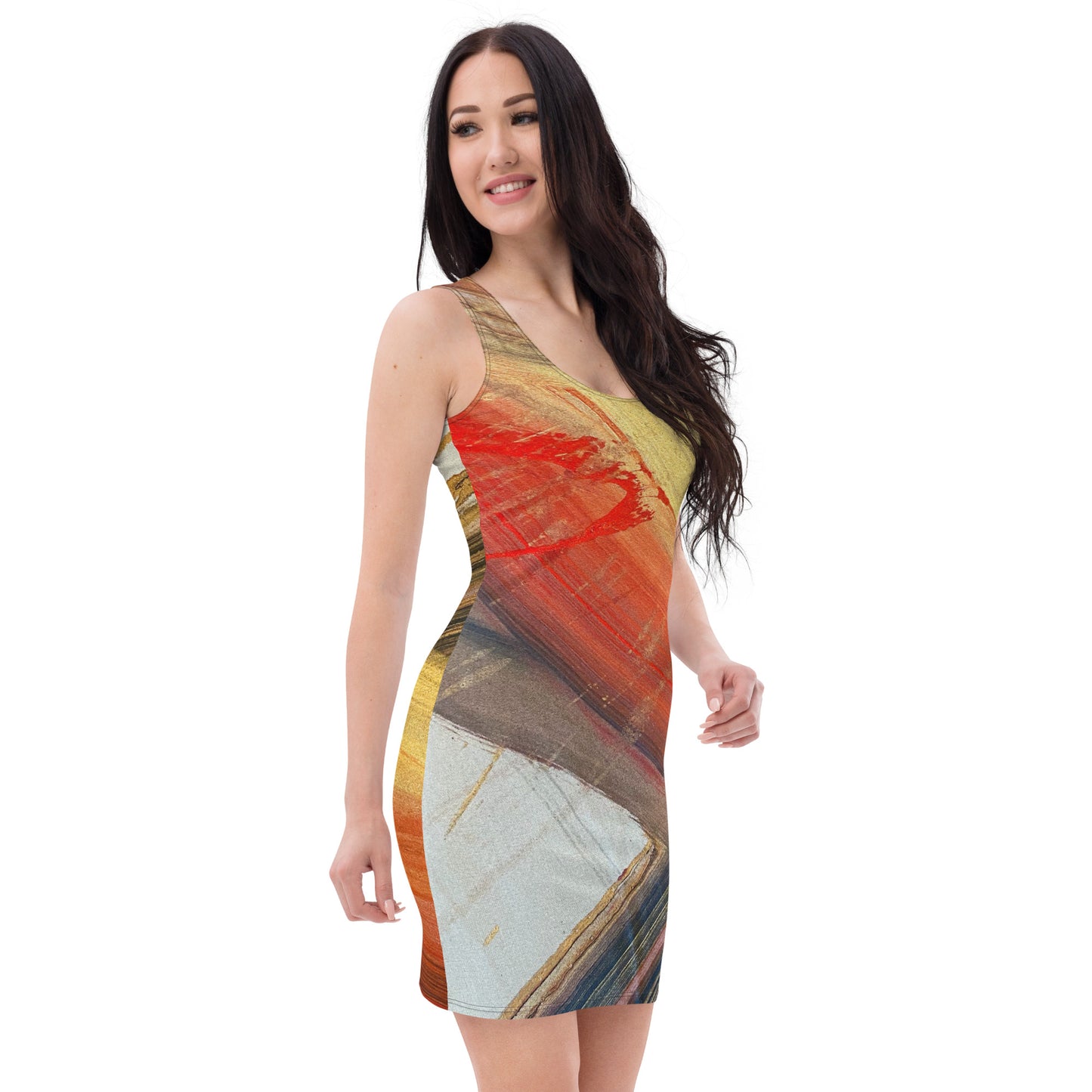 20230117-1800 Sandhaus Artwork To Wear, fitted dress